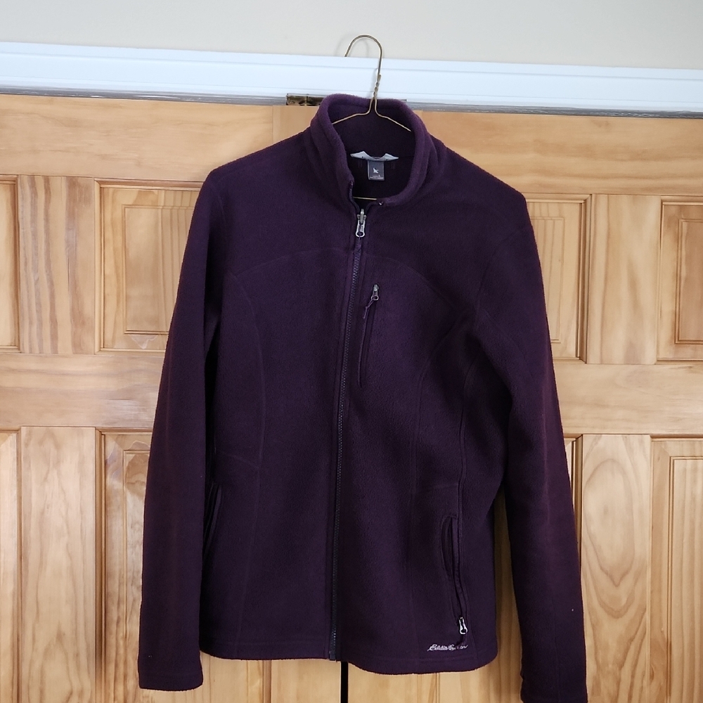 Eddie Bauer Women's Purple Fleece Jacket